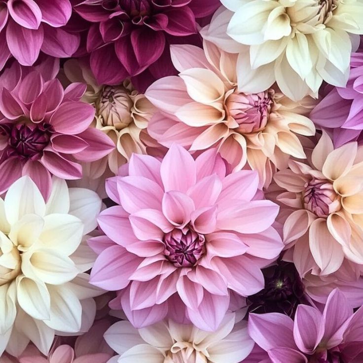 decorazioni floreali artistiche VeneziaFlowers_Pink_Mixed_Dahlias_1_Fili_d_Erba_Floral_Design_Freelance_Events_Floral_Designer_Mirano_Venice_Italy