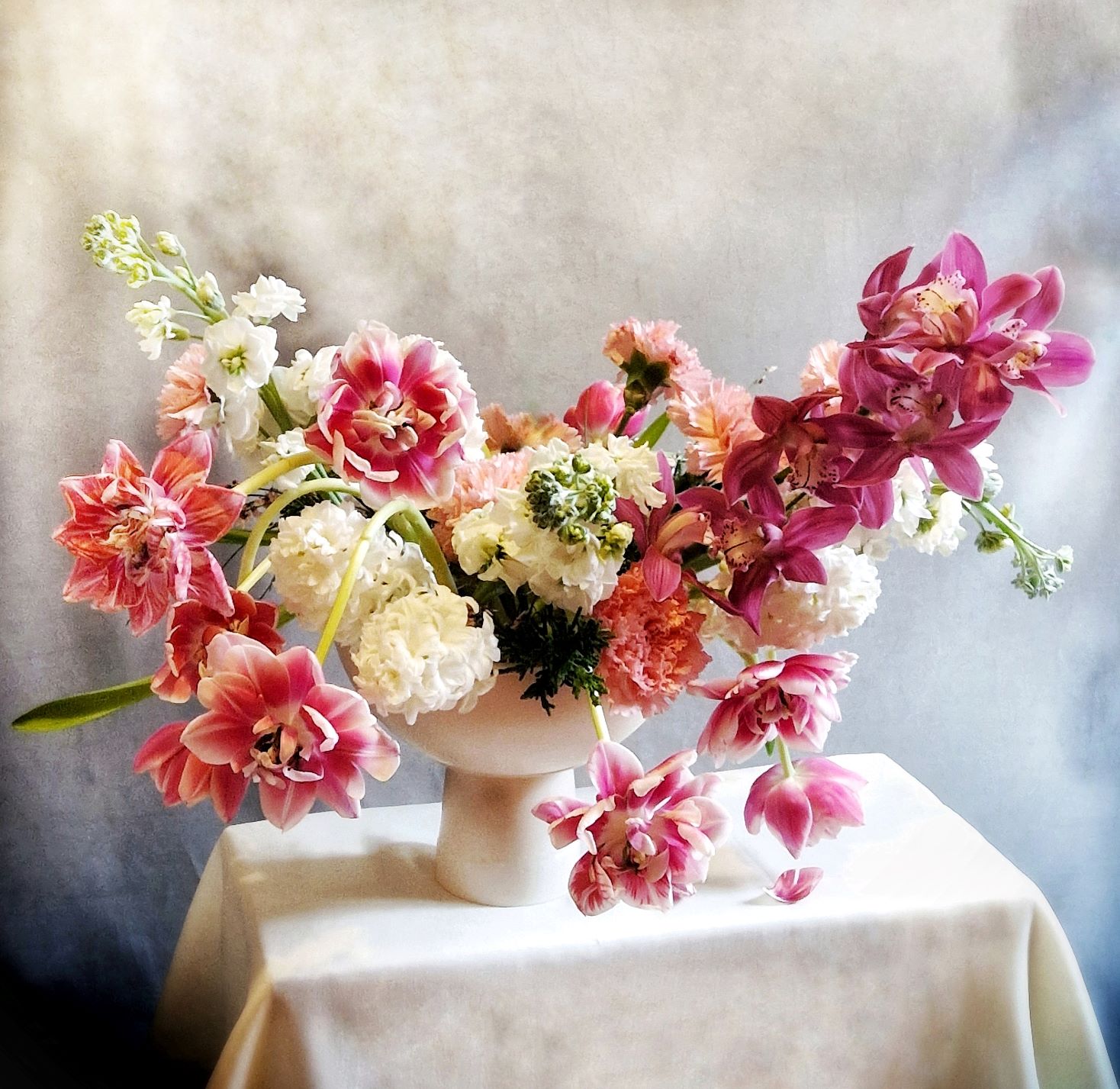 Fiori per San Valentino - Composizione Sweet Dreams by Fili d'Erba floral designer e fiorista freelance a Mirano (Venezia) - Blog Flos Floris